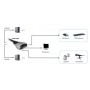 LevelOne KVM-0260 switch per keyboard-video-mouse (kvm) Nero, Grigio
