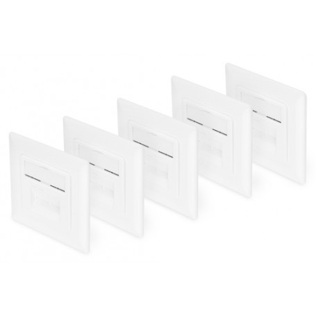 Digitus CAT 6, Cl. E presa energia RJ-45 Bianco