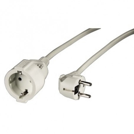 Hama "Profi" Extension Cable with Earth Contact, 5 m, white Bianco
