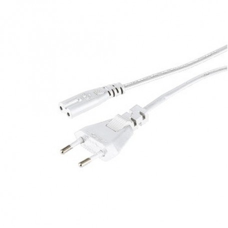 Hama Mains Cable European Norm, 5 m, white Bianco