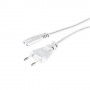 Hama Mains Cable European Norm, 5 m, white Bianco