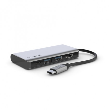 Belkin AVC006btSGY USB 3.2 Gen 1 (3.1 Gen 1) Type-C 5000 Mbit/s Argento