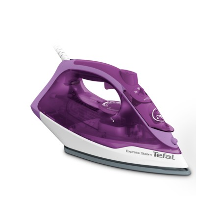 Tefal FV2836 Ferro da stiro a secco e a vapore Ceramica 2400 W Porpora, Bianco