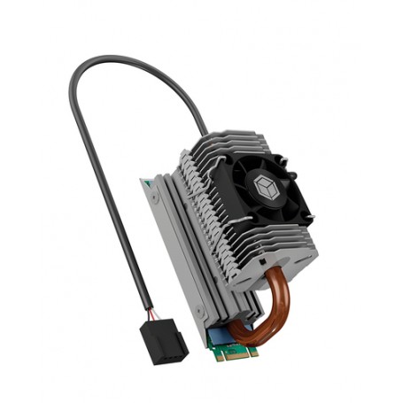 ICY BOX IB-M2HSF-705 Unità allo stato solido Dissipatore di calore/Radiatore 3 cm Argento 1 pz