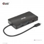 CLUB3D CSV-1598 hub di interfaccia USB 3.2 Gen 2 (3.1 Gen 2) Type-C 10000 Mbit/s Nero
