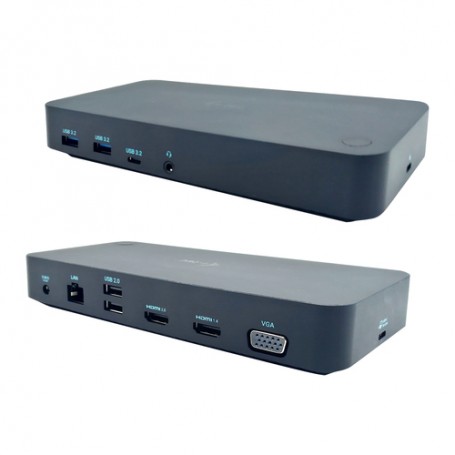 i-tec CATRIPLEDOCKVGAPD replicatore di porte e docking station per notebook Cablato USB 3.2 Gen 1 (3.1 Gen 1) Type-C Gri