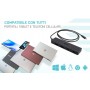 i-tec Metal C31HUBMETAL2A2C85 hub di interfaccia USB 3.2 Gen 1 (3.1 Gen 1) Type-C 5000 Mbit/s Nero