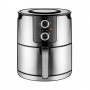 Unold 58655 friggitrice Doppia 5 L 1400 W Friggitrice ad aria calda Nero, Acciaio inossidabile