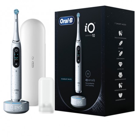 Oral-B iO Series 10 Adulto Spazzolino rotante-oscillante Bianco