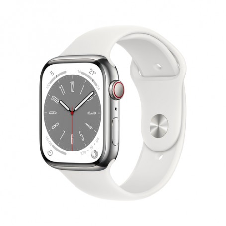 Apple Watch Series 8 OLED 45 mm 4G Argento GPS (satellitare)