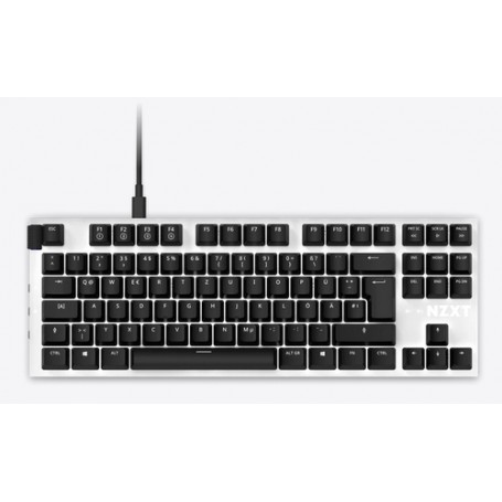 NZXT KB-1TKDE-WR tastiera USB QWERTZ Tedesco Bianco
