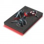 Seagate STKL2000419 disco rigido esterno 2000 GB Grigio, Rosso