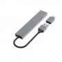 Hama 00200141 hub di interfaccia USB 3.2 Gen 1 (3.1 Gen 1) Type-A 5000 Mbit/s Grigio