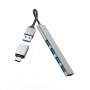 Hama 00200141 hub di interfaccia USB 3.2 Gen 1 (3.1 Gen 1) Type-A 5000 Mbit/s Grigio