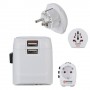 Hama World Travel Pro Light USB adattatore per presa di corrente Universale Bianco