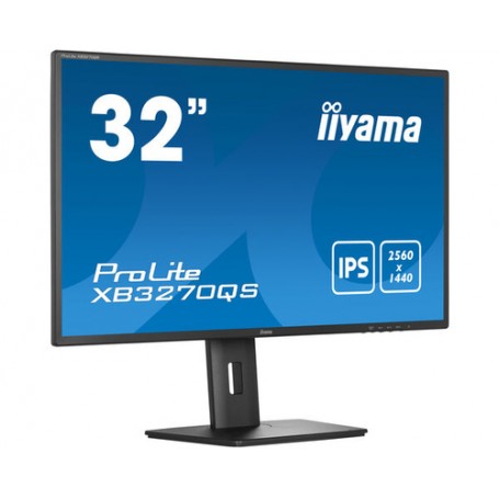 iiyama ProLite XB3270QS-B5 Monitor PC 80 cm (31.5") 2560 x 1440 Pixel Wide Quad HD LED Nero