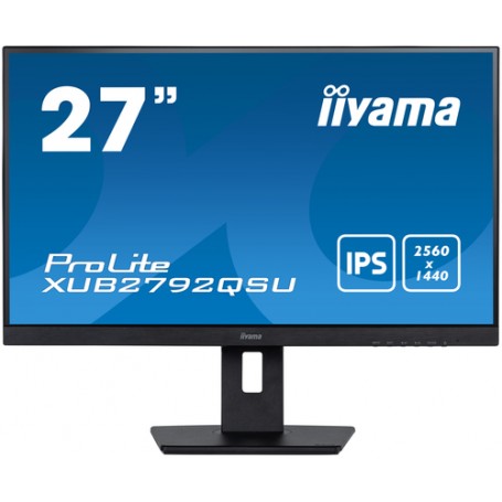 iiyama XUB2792QSU-B5 Monitor PC 68,6 cm (27") 2560 x 1440 Pixel Full HD LED Nero