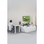 Hama 00118084 Supporto TV a parete 121,9 cm (48") Nero, Bianco