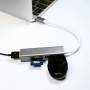 LogiLink UA0305 hub di interfaccia USB 3.2 Gen 1 (3.1 Gen 1) Type-C 5000 Mbit/s Alluminio