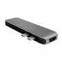 LogiLink UA0302 hub di interfaccia USB 3.2 Gen 1 (3.1 Gen 1) Type-C 5000 Mbit/s Alluminio, Nero