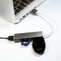 LogiLink UA0306 hub di interfaccia USB 3.2 Gen 1 (3.1 Gen 1) Type-A 5000 Mbit/s Argento, Bianco