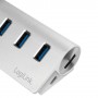 LogiLink CR0045 hub di interfaccia USB 3.2 Gen 1 (3.1 Gen 1) Type-A 5000 Mbit/s Argento