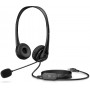 HP Stereo USB Headset G2 Auricolare Cablato A Padiglione Ufficio Nero