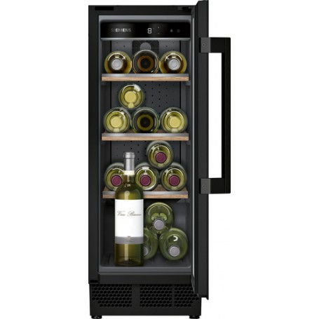 Siemens iQ500 KU20WVHF0 cantina vino Cantinetta vino con compressore Da incasso Nero 21 bottiglia/bottiglie