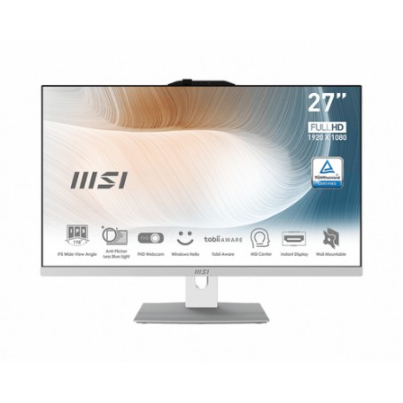 MSI Modern AM272P 12M-018DE Intel® Core™ i5 68,6 cm (27") 1920 x 1080 Pixel 8 GB DDR4-SDRAM 512 GB SSD PC All-in-one Win