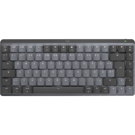 Logitech MX Mini Mechanical for Mac tastiera Bluetooth QWERTZ Tedesco Grafite, Grigio