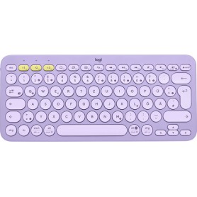 Logitech K380 tastiera Bluetooth QWERTZ Tedesco Lavanda