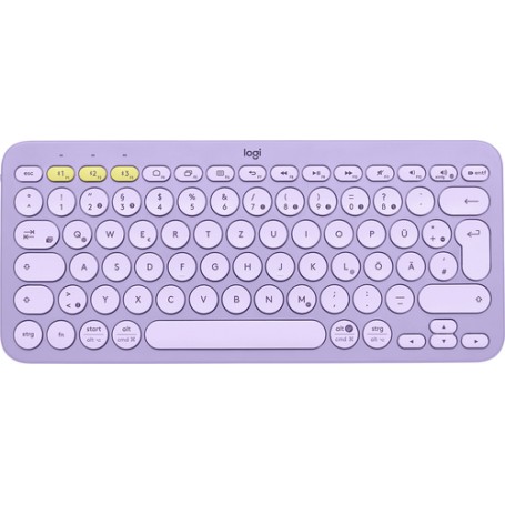 Logitech K380 tastiera Bluetooth QWERTZ Tedesco Lavanda