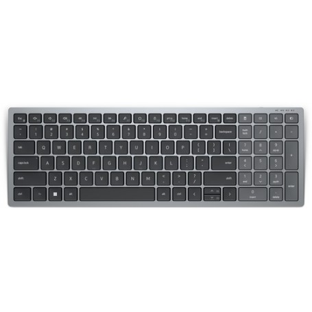 DELL KB740 tastiera RF senza fili + Bluetooth QWERTY Inglese UK Grigio, Nero