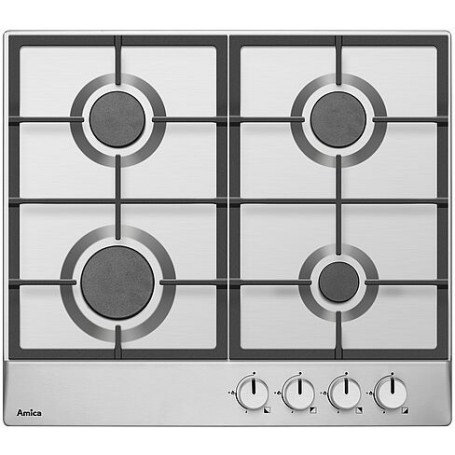Amica KMG 13159 E Acciaio inossidabile Da incasso 60 cm Gas 4 Fornello(i)