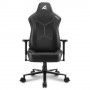Sharkoon SGS30 Sedia per gaming universale Sedia imbottita tappezzata Nero, Bianco