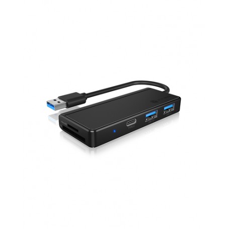 ICY BOX IB-HUB1423CR-U3 USB 3.2 Gen 1 (3.1 Gen 1) Type-A 5000 Mbit/s Nero