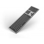 KeySonic KSK-8023BTRF tastiera Bluetooth QWERTZ Tedesco Antracite, Nero