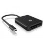 ICY BOX IB-CR403-C3 lettore di schede USB 3.2 Gen 1 (3.1 Gen 1) Type-C Nero