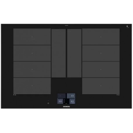 Siemens iQ700 EX875KYV1E piano cottura Nero Da incasso 80 cm Piano cottura a induzione 4 Fornello(i)