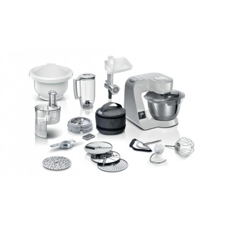 Bosch MUM5XL72 robot da cucina 1000 W 3,9 L Grigio, Argento Bilance incorporate