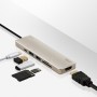 ATEN UH3239 Cablato USB 3.2 Gen 1 (3.1 Gen 1) Type-C Nero, Oro