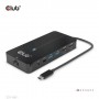 CLUB3D CSV-1595 hub di interfaccia USB 3.2 Gen 1 (3.1 Gen 1) Type-C 5000 Mbit/s Nero