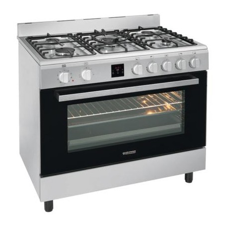Oranier FZE 1599 Cucina Gas Nero, Acciaio inossidabile A