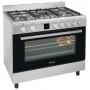 Oranier FZE 1599 Cucina Gas Nero, Acciaio inossidabile A