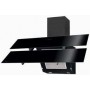 Oranier Duo 90 S Cappa aspirante a parete Nero 557 m³/h B