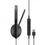 EPOS | SENNHEISER ADAPT 130 USB Auricolare Cablato A Padiglione Musica e Chiamate USB tipo A Nero