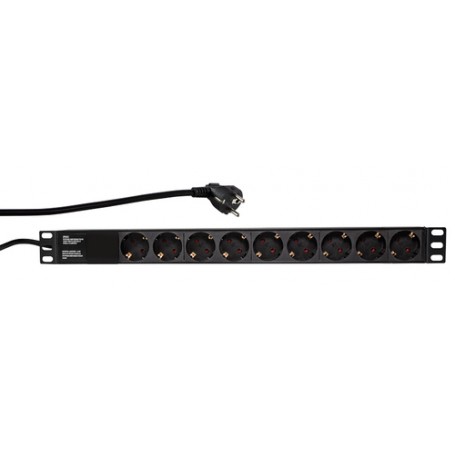 LogiLink PDU9C03 protezione da sovraccarico Nero 9 presa(e) AC 230 V 2 m