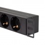 LogiLink PDU8C02 unità di distribuzione dell'energia (PDU) 8 presa(e) AC 1U Nero
