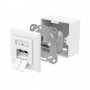 Hama 00300029 presa energia 2 x RJ-45 Bianco