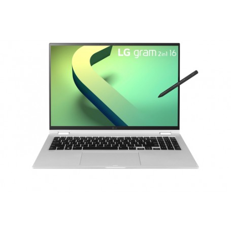 LG Gram 16T90Q i7-1260P Ibrido (2 in 1) 40,6 cm (16") Touch screen WQXGA Intel® Core™ i7 16 GB LPDDR5-SDRAM 1000 GB SSD 